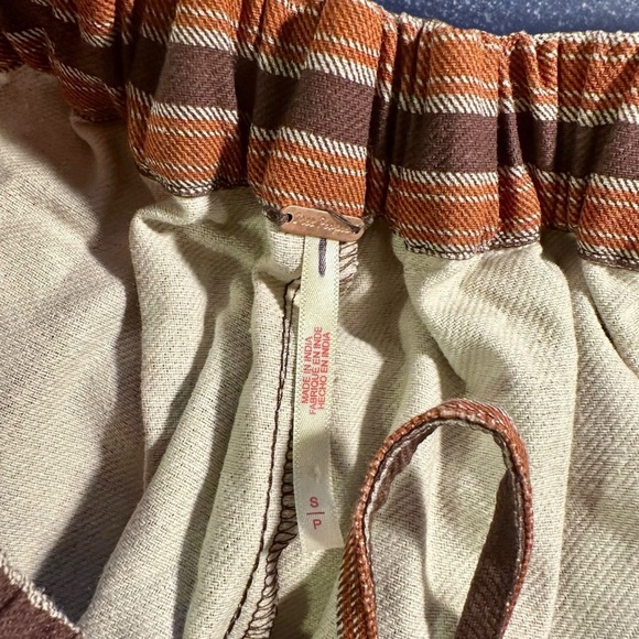 Free People Ellie Striped Pull on Barrel Pants - Picture 4 of 15